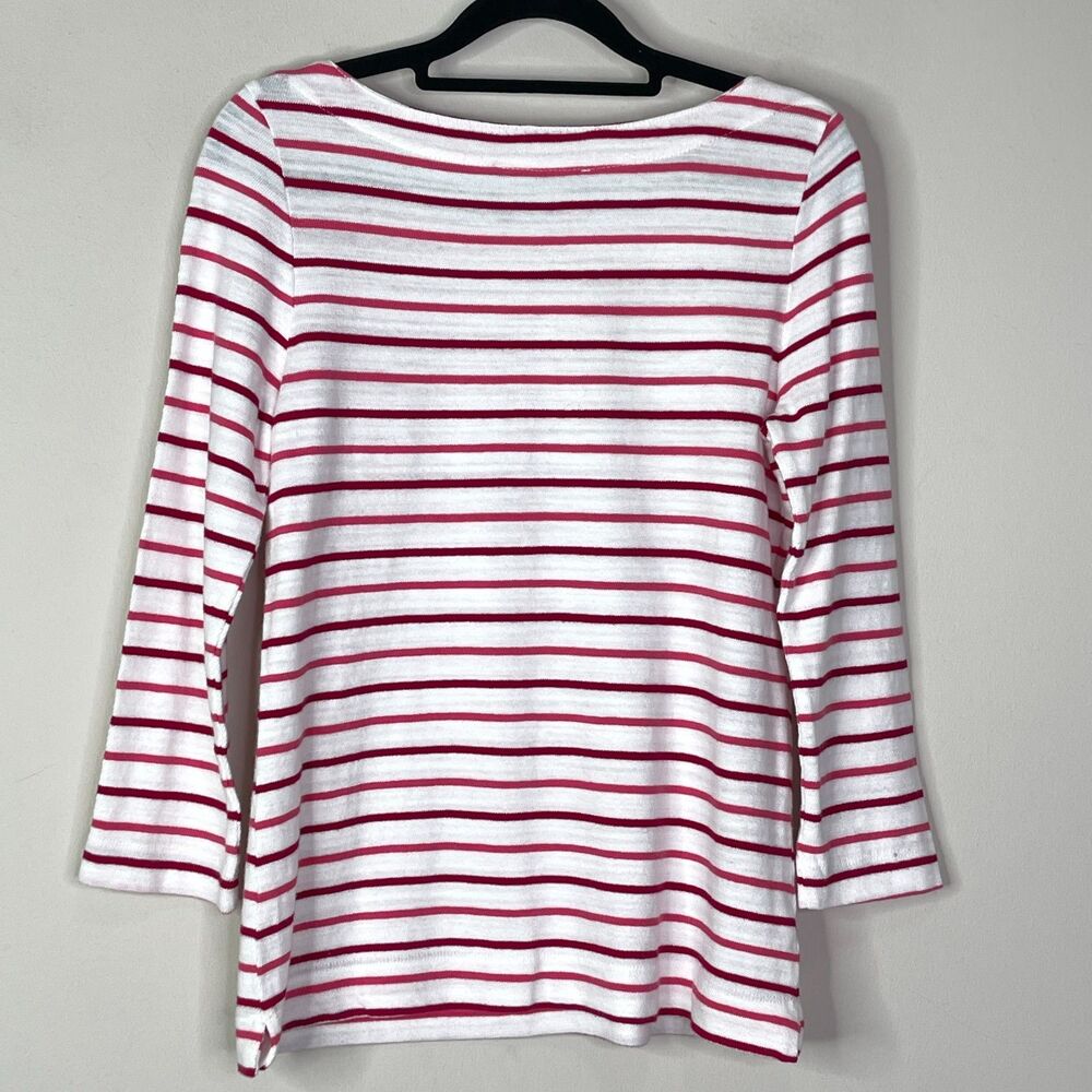 LOFT 2023 Striped Harbor Tee Women's Size XS - Picture 2 of 9